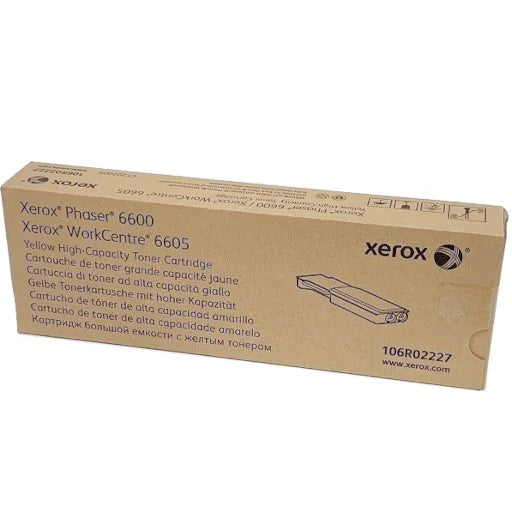 Xerox Yellow Toner Cartridge 106R02227 Phaser 6600 WorkCentre 6605