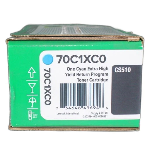Lexmark 70C1XC0 (Extra High Yield Cyan Toner Cartridge)
