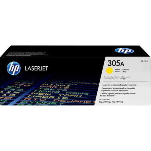 HP CE412A (305A) Yellow Standard Yield Toner Cartridge