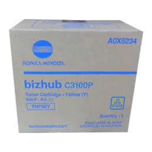 Konica Minolta A0X5234 (TNP50Y) Yellow Toner Cartridge
