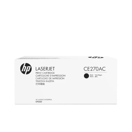 HP LaserJet Black Toner Cartridge CE270AC Enterprise