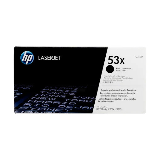 HP 53X Q7553X High‑Yield Black Toner Cartridge