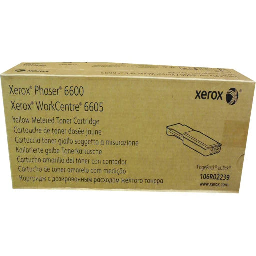 Xerox 106R02239 Phaser 6600 Yellow Extra High Yield Toner Cartridge