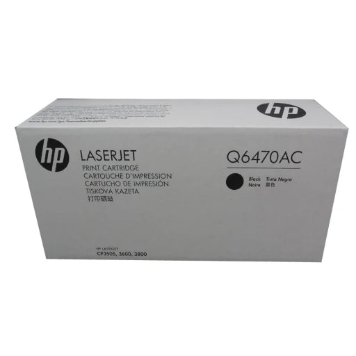 HP Q6470AC (501A) Black Standard Capacity Toner Cartridge