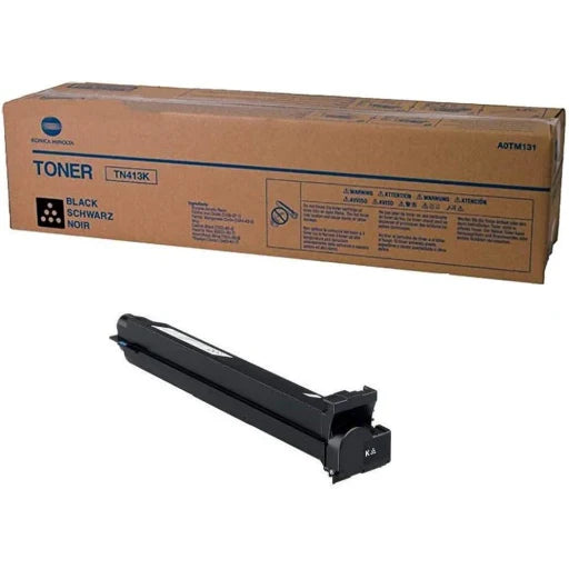 Konica Minolta A0TM131 (TN413K / TN-413K) Black High Capacity Toner Cartridge