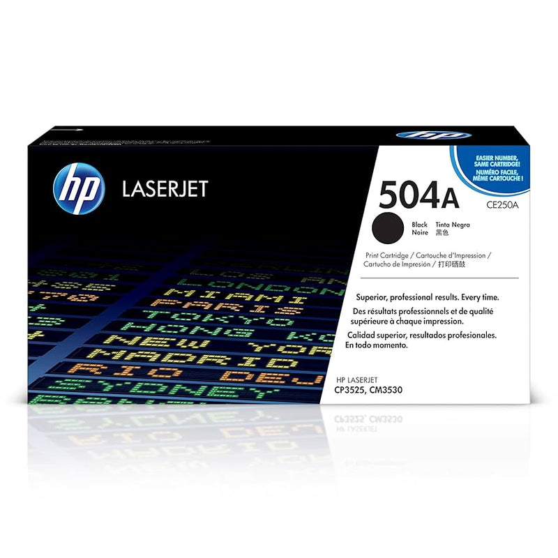 HP 504A Black LaserJet Toner Cartridge