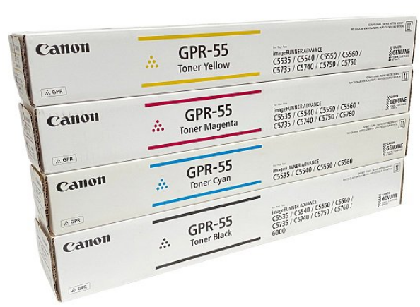 Canon GPR-55 Full Toner Set (0481C003AA, 0482C003AA, 0483C003AA, 0484C003AA)