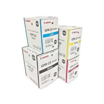 Canon GPR-23 Full Set Toner Cartridges (Black, Cyan, Magenta, Yellow)