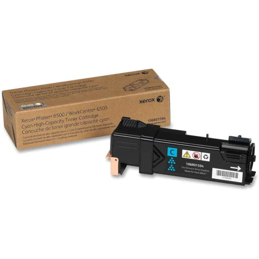 Xerox Cyan Toner Cartridge 106R01594 Phaser 6500 WorkCentre 6505