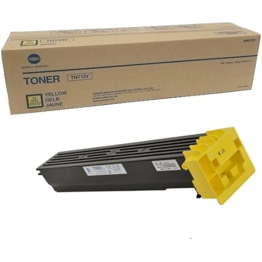 Konica Minolta TN-713 Yellow Toner Cartridge A9K8230 Bizhub C659 C759