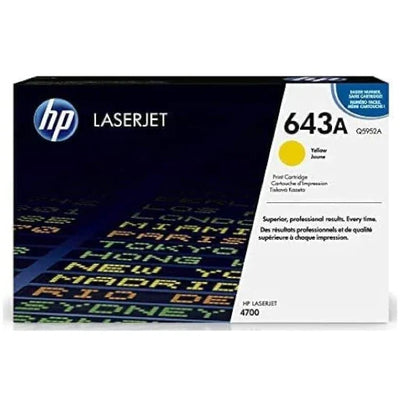 HP LaserJet 643A Yellow Toner Cartridge Q5952A Color 4700