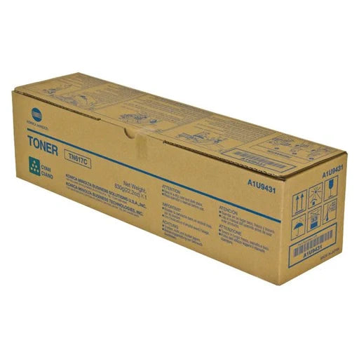 Konica Minolta A1U9431 (TN617C) Cyan Toner Cartridge