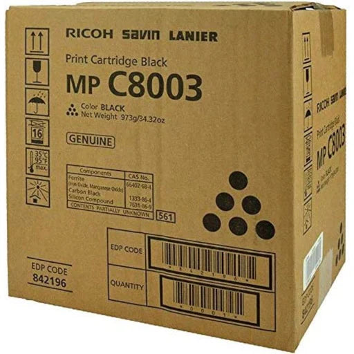 Ricoh Black Toner Cartridge 842196 IM MP C8003