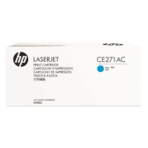 HP LaserJet Cyan Toner Cartridge CE271AC Enterprise