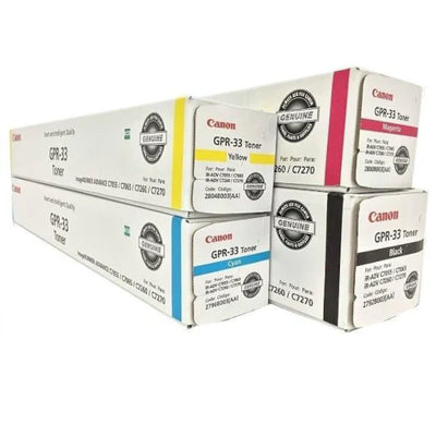 Canon GPR 33 Toner Cartridge Full Set C7055 C7065 C7260 C7270 GPR-33