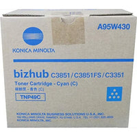 Konica Minolta TNP-49C Cyan Toner Cartridge A95W430 Bizhub C3350 C3850