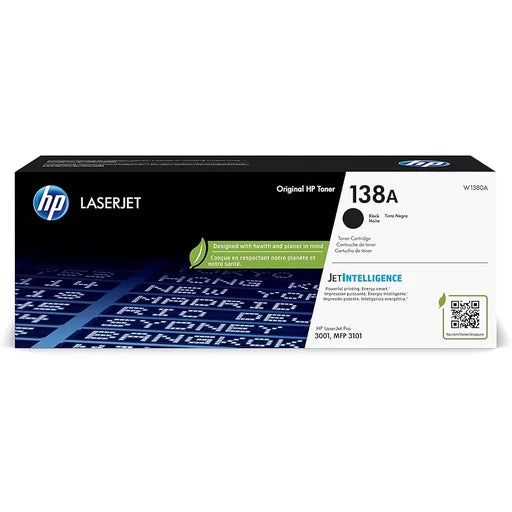 HP 138A Black LaserJet Toner Cartridge Standard Yield W1380A