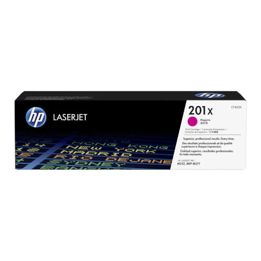 HP LaserJet 201X Magenta Toner Cartridge CF403X Color
