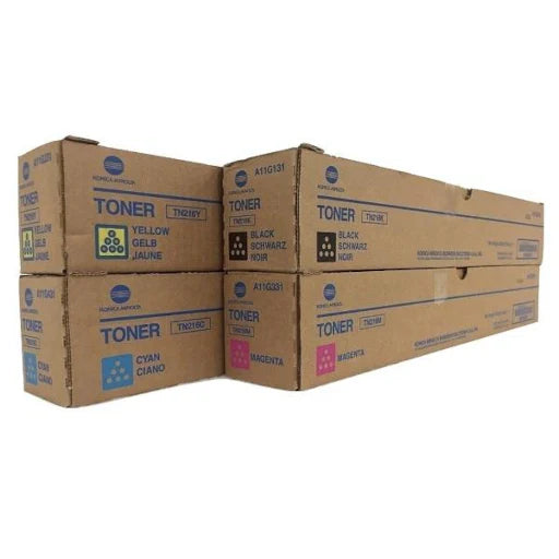 Konica Minolta TN-216 Toner Cartridge Full Set Bizhub C220 C280 C360
