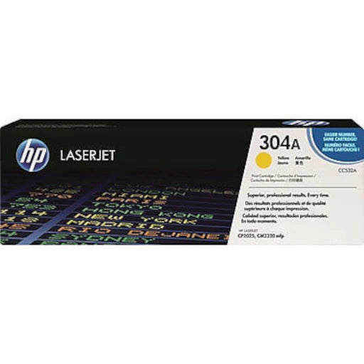 HP CC532A (304A) Yellow Standard Yield Toner Cartridge