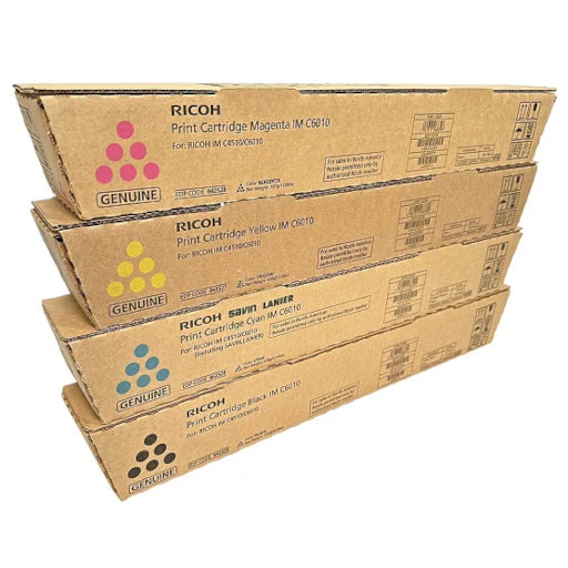 Ricoh 842526 / 842527 / 842528 / 842529 (IM C4510 / C6010) High Yield Toner Set