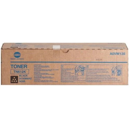 Konica Minolta A0VW135 (TN‑612K) Black Toner Cartridge