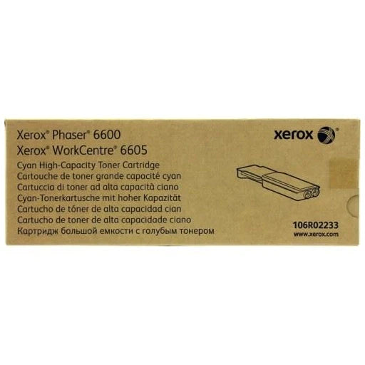 Xerox 106R02233 Cyan High-Capacity Toner Cartridge