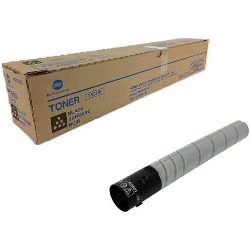 Konica Minolta TN-221 Black Toner Cartridge A8K3130 Bizhub C221 C281