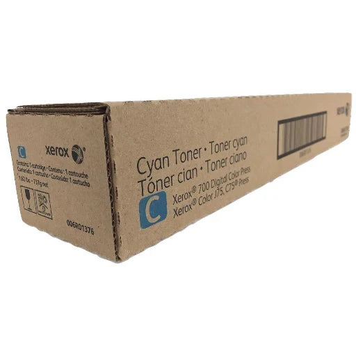 Xerox Digital Color 700 700i C75 J75 Cyan Toner Cartridge 006R01376