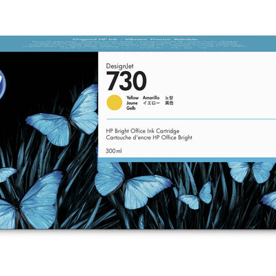 HP 730 Yellow Ink Cartridge DesignJet T1600, T1700, T2600