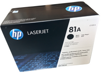 HP LaserJet M630z, M604, M605. M606 Black 81A Toner Cartridge (CF281A)