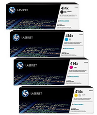 HP 414X High Yield Toner Cartridge Set (W2020X, W2021X, W2022X, W2023X)