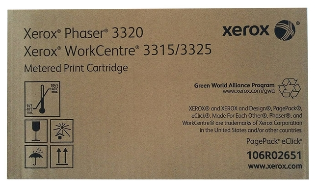 Xerox Phaser 3320, WorkCentre 3515, 3325 Metered Black Toner Cartridge (106R02651)