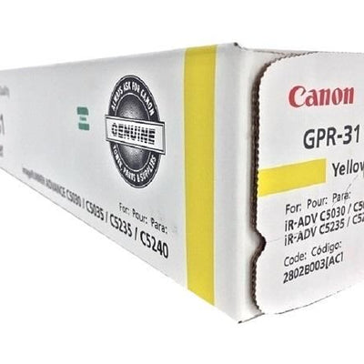 Canon 2802B003AB Yellow Toner Cartridge (GPR-31 Series)
