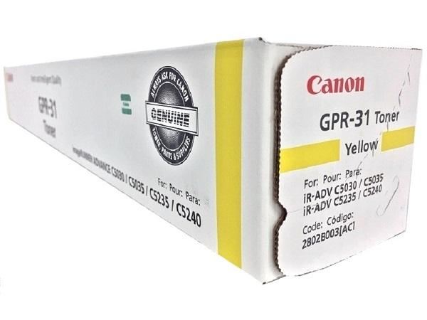 Canon 2802B003AB Yellow Toner Cartridge (GPR-31 Series)