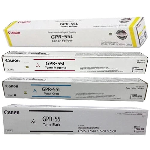 Canon GPR-55L Toner Cartridge Set (0481C003, 0485C003, 0486C003, 0487C003)