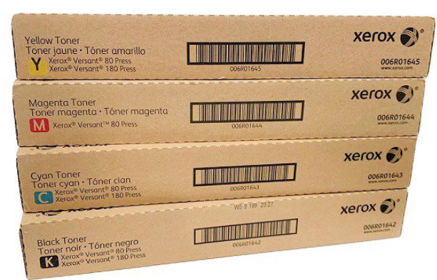 Xerox Versant 80, 180, 280 Full Toner Set (6R01642, 6R01643, 6R01644, 6R01645)